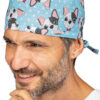 123910 BANDANA AVANA BLUE DOG 100 % COTTON