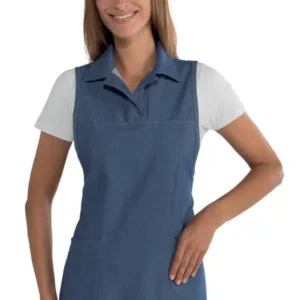 Alternative view of 013377 GREMBIULE COLLO CAMICIA TRINIDAD JEANS 100% COTONE