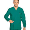 045904 CASACCA UNISEX COLLO A V M.LUNGA 100 % COTONE