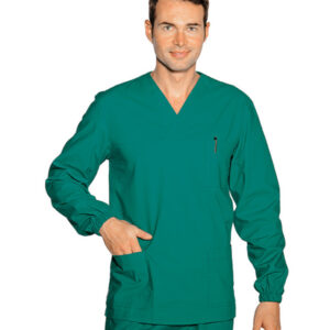 045904 CASACCA UNISEX COLLO A V M.LUNGA 100 % COTONE