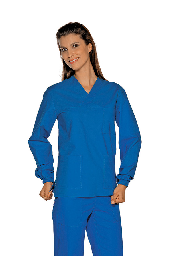 045904 CASACCA UNISEX COLLO A V M.LUNGA 100 % COTONE - immagine 3