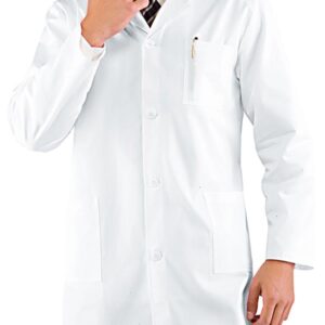 060109 CAMICE MEDICO BIANCO LUNGO 100% COTONE SATIN NO STIRO