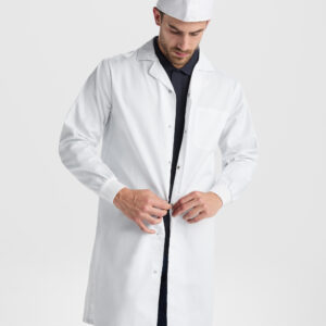 Alternative view of 9092 Camice da laboratorio unisex con risvolto