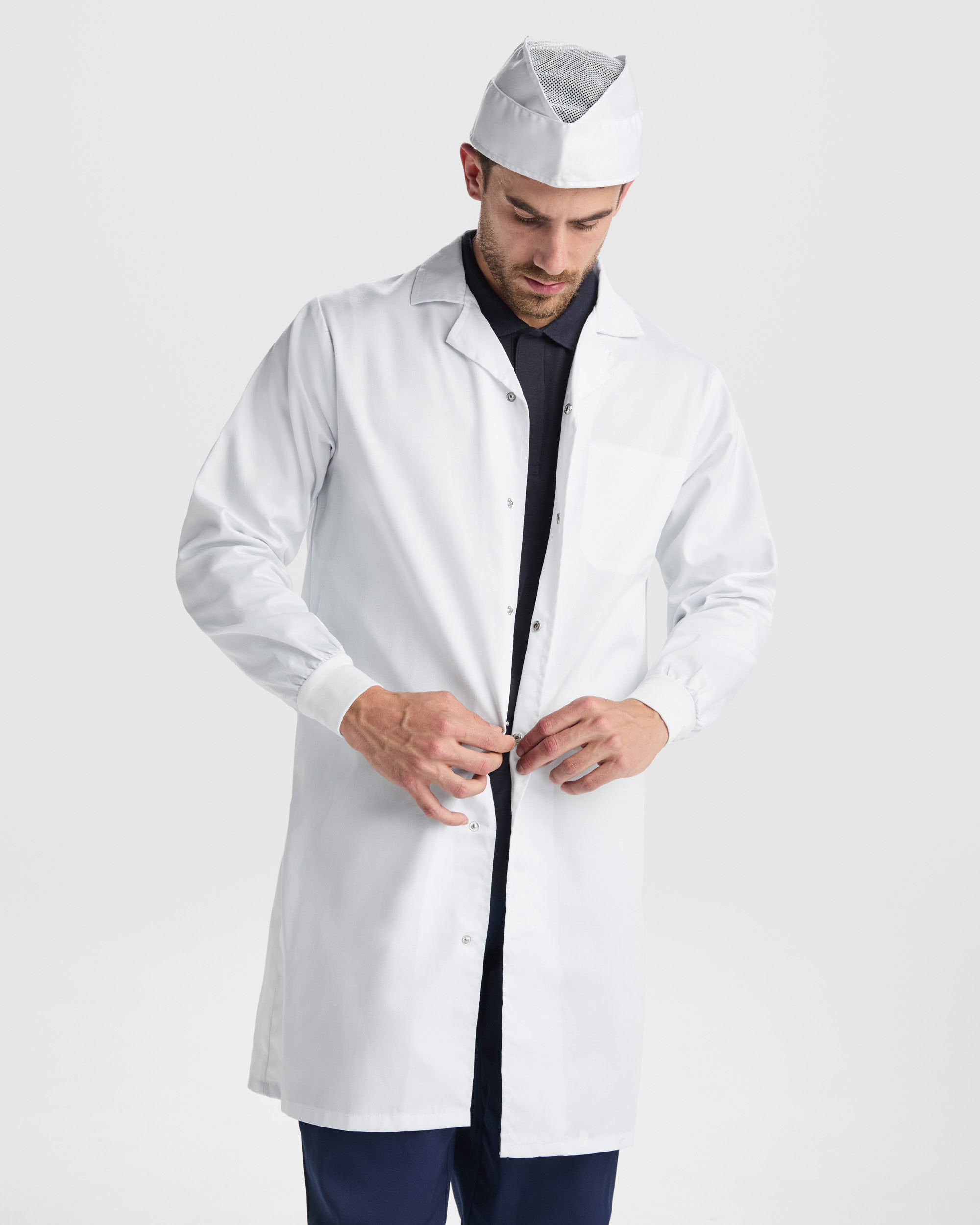 9092 Camice da laboratorio unisex con risvolto - immagine 2