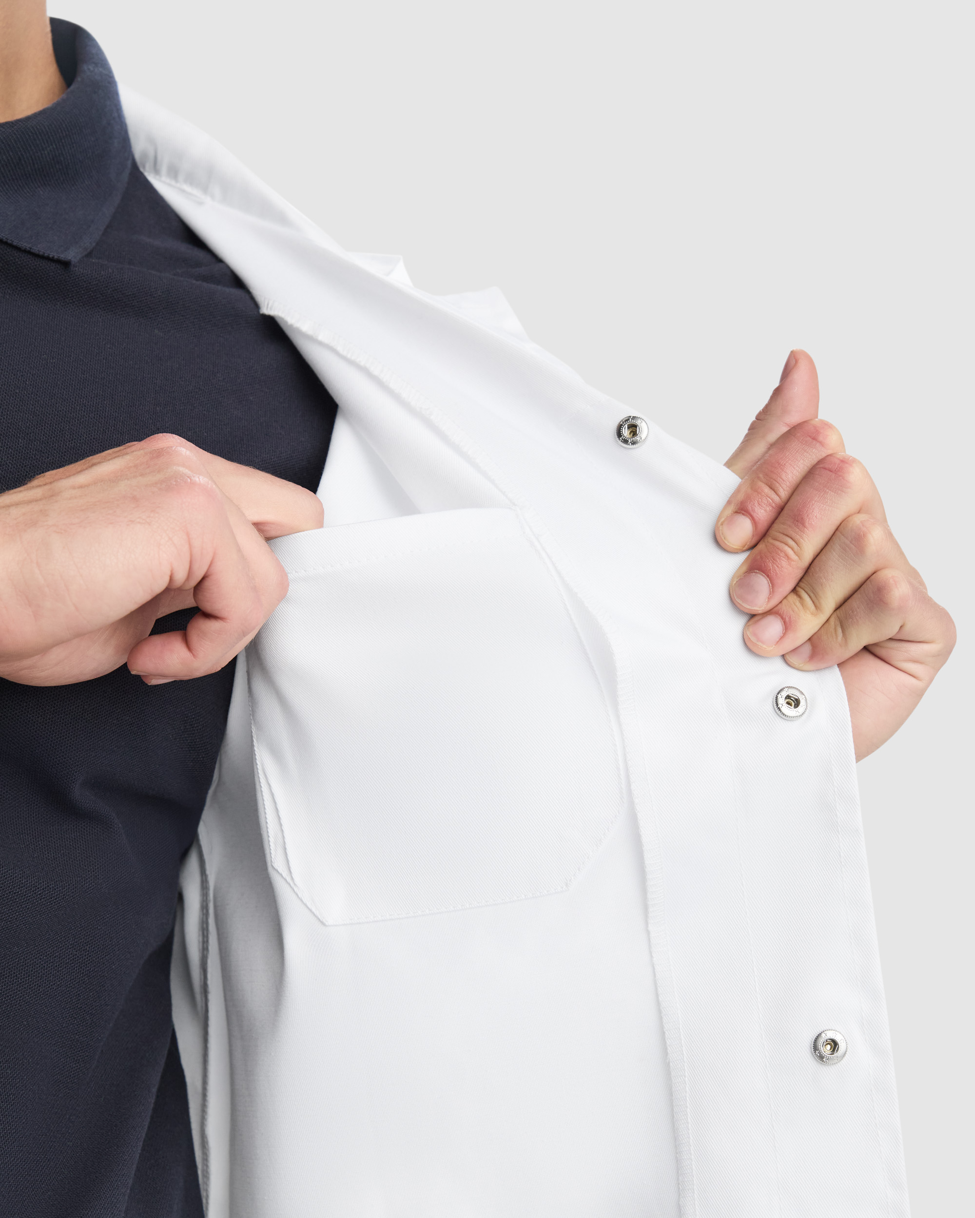 9092 Camice da laboratorio unisex con risvolto - immagine 3